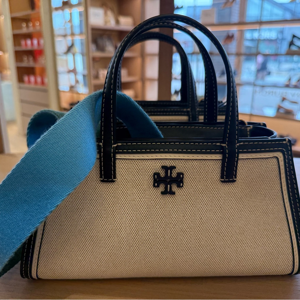 Tory Burch Cream And Black Women's Bag